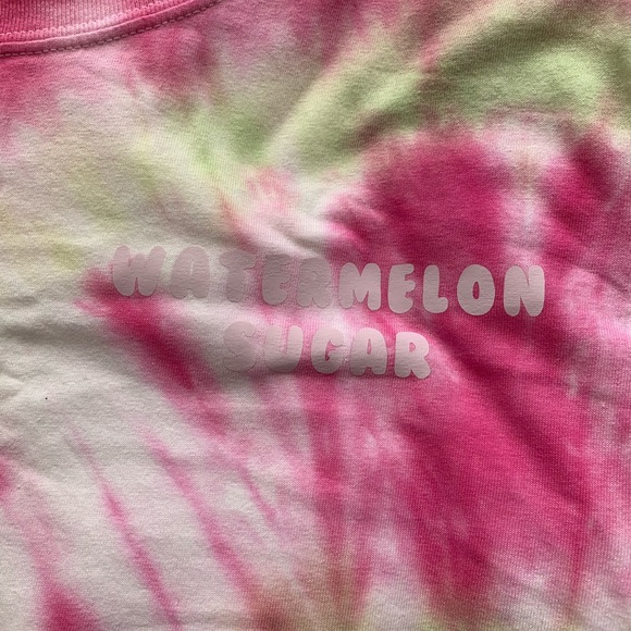 Pink and green tie dye T-shirt - Picture 3 of 7